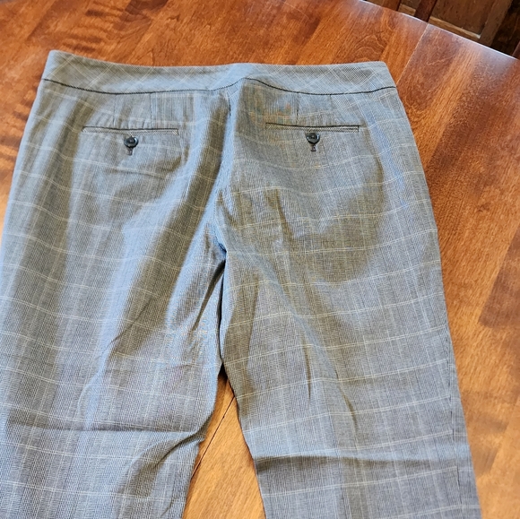 Loft plaid straight leg cropped dark Acedemia pants‎ Size 10 - Picture 4 of 9